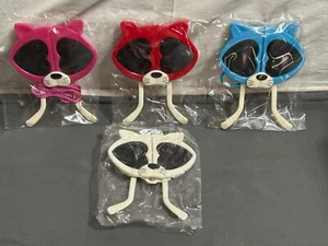 1980s Novelty CAT KITTY kitten Child KIDS HEART Sunglasses Folding CHOOSE ONE - Picture 1 of 6