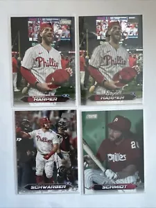 2024 Stadium Club Philadelphia Phillies Lot-Chrome & Base - Picture 1 of 3