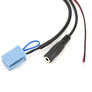 Bluetooth 5.0 AUX Cable Adapter with Microphone Handsfree for Smart Fortwo 450 R - Foto 1 di 12