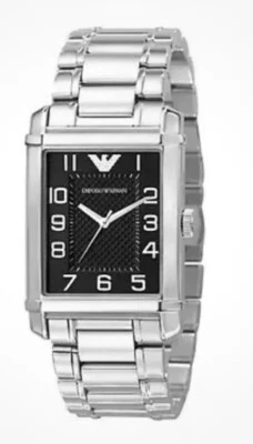 Emporio Armani Women’s Watch Silver Tone Bracelet, Black Dial. AR0494. - image 1 of 4