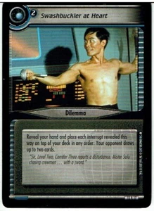 STAR TREK CCG 2E THESE ARE THE VOYAGES RARE CARD SWASHBUCKLER AT HEART 12R17 ex - Picture 1 of 1