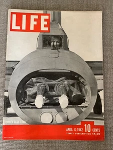 1940s Life APR 6 1942 Mid Century Art ADS Photos WW2 Bomber Task Force Japanese - Picture 1 of 9