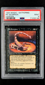 1994 MtG Magic The Gathering Legends Pit Scorpion Vintage Card PSA 9 Mint POP 17