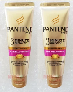 2x Pantene Pro-V 3-Minute Miracle Conditioner HAIR FALL CONTROL Smooth Shine 70g - Picture 1 of 2