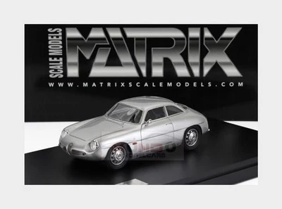 1:43 MATRIX Alfa Romeo Giulietta Sz Coupe 1961 Silver MX40102-252 - Immagine 1 di 2