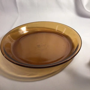 ANKER HOCKING 462 BERNSTEINFARBEN 10" GLAS KUCHENFORM FASST 1 QT - Bild 1 von 8
