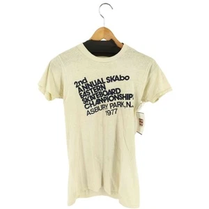 USED Clothes (Used Fulghi) 70S Double Sided Print T Shirt for Women Used BAZZ-0 - Picture 1 of 7