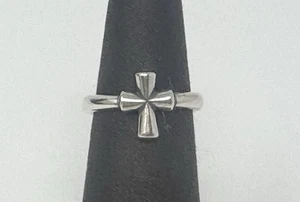 James Avery Ring Sterlingsilber St. Theresia Kreuz nicht mehr hergestellt Größe 6 (3,4 g) - Bild 1 von 2