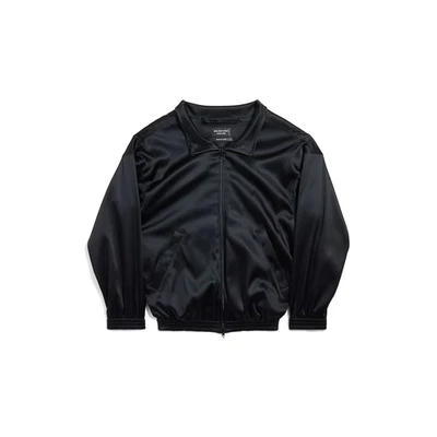 BALENCIAGA $2850 Black Off Shoulder Tracksuit Jacket New & Authentic - Image 1 of 2