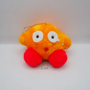 D1106B Rare Peluche Kirby Crash Orange Pleurer Takara 1993 5" Jouet Poupée Japon - Photo 1/10