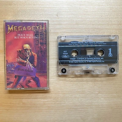 Megadeth - Peace Sells But Who's Buying - Cassette Tape PLAY TESTED 1986 - Image 1 of 4