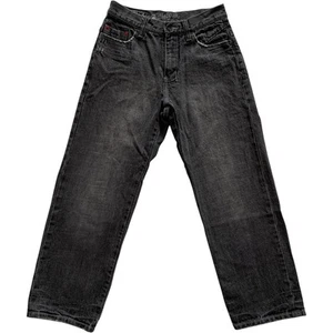 Vintage Billabong Denim Jeans Youth Size 12 W27 L25 Black Relaxed Fit Baggy Y2K - Picture 1 of 12
