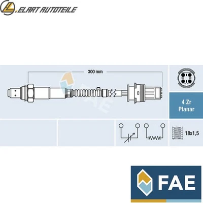 Sonda lambda 77252 per Mercedes-Benz Sprinter/2-t/Bus/3-t/Piattaforma/Telaio/Van   - Immagine 1 di 4