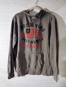 Browning Firearms Hoodie Sweatshirt Hunting Size Large Grey - Picture 1 of 3