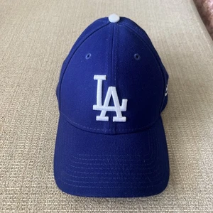 Los Angeles Dodgers Hat Cap New Era Size M/L 39Thirty Flex Stretch Fitted Blue - Picture 1 of 6