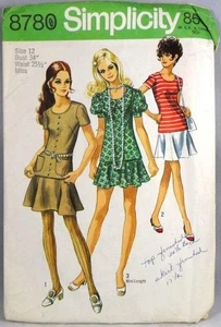 Simplicity 8780 Two Piece Dress, bust 34 - Picture 1 of 1