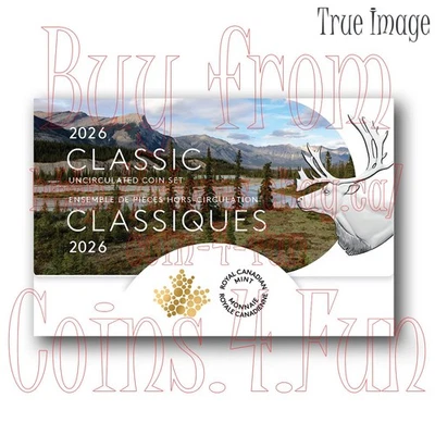2026 - Classic Canadian Uncirculated 6-coin Set - $2 $1 50c 25c 10c 5c - Canada - Image 1 of 4
