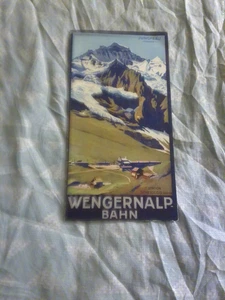 Old Wengernalp Bahn map in German - Picture 1 of 3