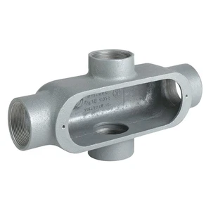 HUBBELL KILLARK OX-1M Conduit Outlet Body,Iron,Trd Sz 1/2in 49ZW29 - Picture 1 of 1