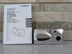 OLYMPUS CAMEDIA D-565 SILVER ZOOM 4.0 MP DIGITAL CAMERA Tested Working - Bild 1 von 8