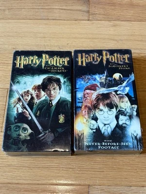 2 Sealed Watermarks Harry Potter VHS Chamber of Secrets/The Sorcerer’s Stone - Image 1 of 4