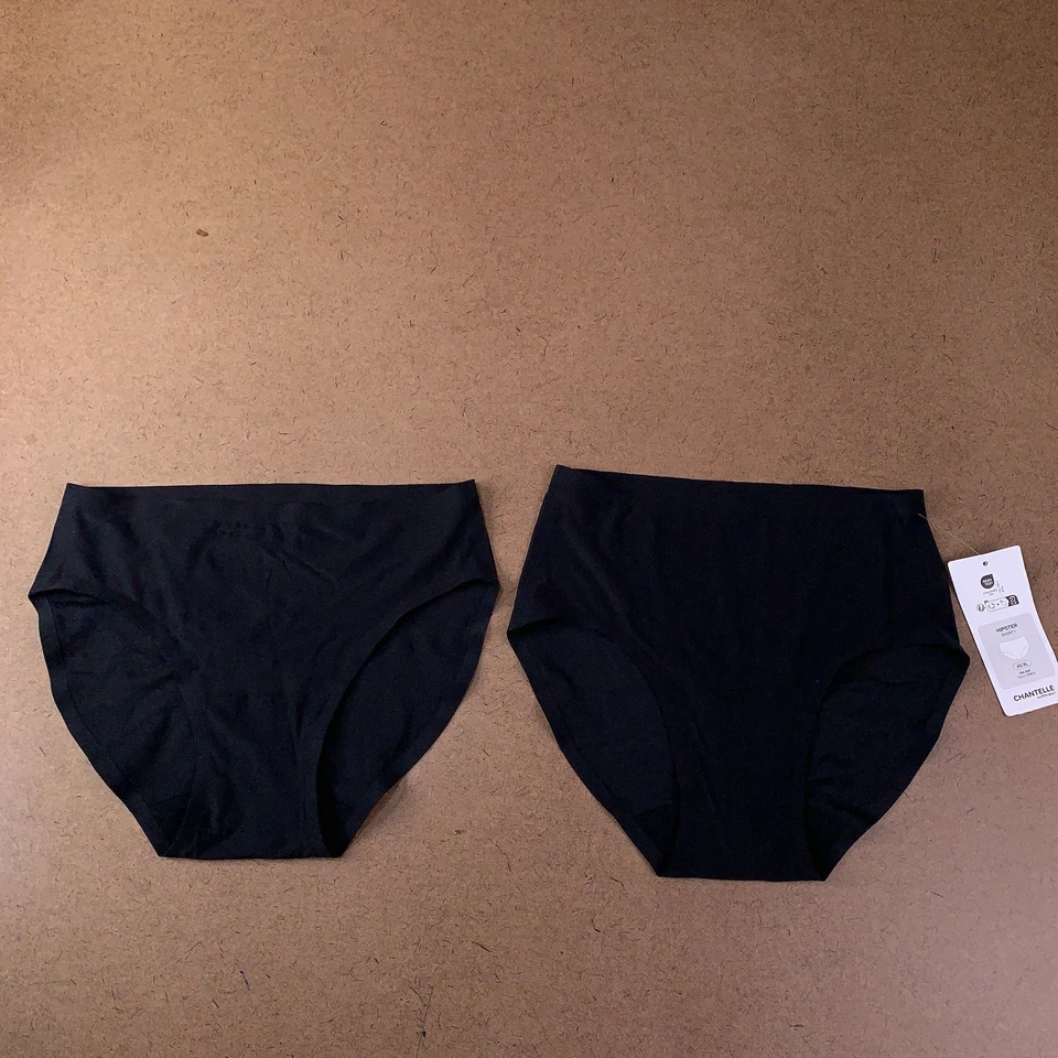 Paquete de 2 bragas cortas hipster negras talla única Chantelle para mujer nuevas con etiquetas Foto 1 de 4