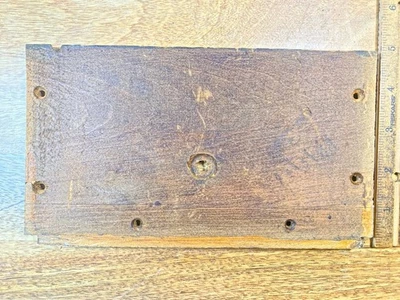 Clock  Bottom Board (8 5/16 X 4 3/4 Inches) - Vintage Clock Parts KD3268 - Image 1 of 2