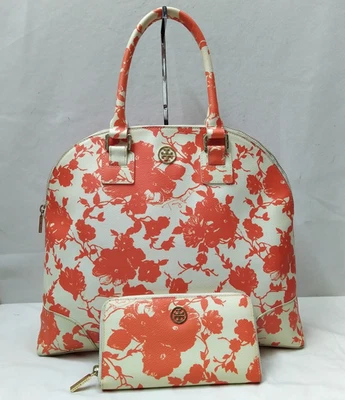 Cartera Tory Burch Multicolor Cuero Floral Cúpula Cremallera con Cartera de Marcha Foto 1 de 4