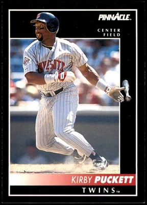 Kirby Puckett 1992 Pinnacle #20 双胞胎美国职棒大联盟阅读免费送货亲笔签名Den — 第 1/2 张图片