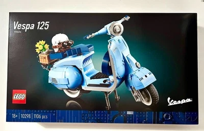 LEGO Icons 10298 Vespa 125 🔝 NEW MISB RETIRED 🔝Italian Vintage Scooter natale - Immagine 1 di 3