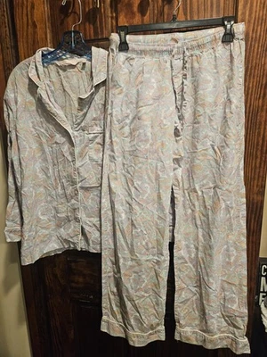 Juego de pijama con cachemira Victoria's Secret talla pequeña de 2 piezas Foto 1 de 3