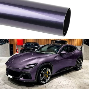 Galaxy Purple Car Wrap Vinyl Car Wrap Glossy Purple Car Body Film Sticker - Picture 1 of 8