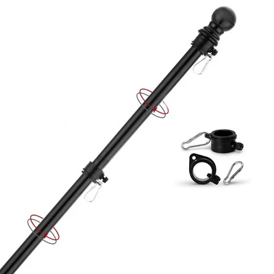 FlagPole,6FT Flagpole Kit for 3’ x 5’ American Flag-360° Tangle Resistant Tec... - Image 1 of 4