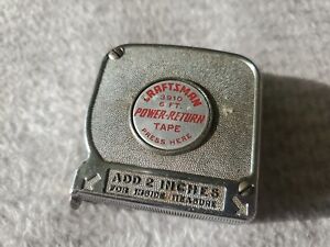 Vintage Craftsman 3910 Power Return 6 Ft Tape Measure Made In USA