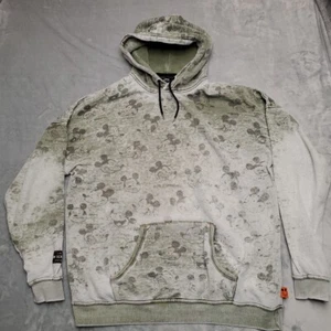 Disney Artist Series Hoodie Mens XL Faded Green Burnout MM Script Bret Iwan  - Picture 1 of 15