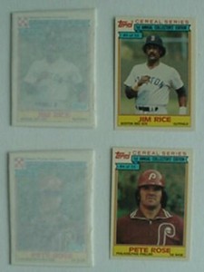1984 RALSTON SEALED PACK - JIM RICE / PETE ROSE SHOWING