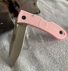 Ka-Bar Dozier 6042D2 Folding Knife 3" Satin Blade Pink G10-Zytel Grip Edc Only 1