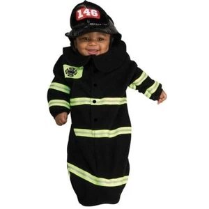 Firefighter Bunting Baby Infant Costume size 0-9 MO Newborn Outfit Rubie's - Picture 1 of 2