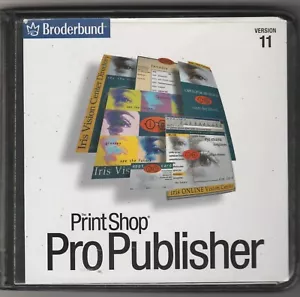 the printshop Pro Publisher ver. 11 by Broderbund for Windows ~ 8 disk set ~ CD - Picture 1 of 4