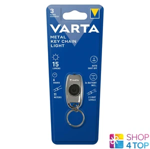 VARTA METAL KEY CHAIN LIGHT 16603 LED 15 LM 2X CR2016 INKLUSIVE BATTERIEN NEU - Picture 1 of 3