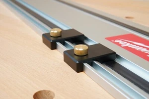 Aluminum Guide Rail Limit Stops Compatible with Milwaukee Track Saw Rails - Picture 1 of 4
