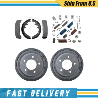 Tambores de freno traseros zapatas de freno y herrajes kit de resorte para Ford F-150 1997 Foto 1 de 4