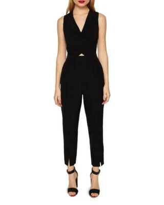 Черный комбинезон Ted Baker Kleea Crossfront размер США 2 349 долл. США - Изображение 1 из 4
