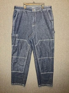 So Good For Life Jeans Women's 17/33W Blue Denim High Rise Barrel Carpenter  - Picture 1 of 16