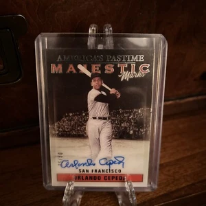 2023 Chronicles America's Pastime Majestic Marks 36/50 Orlando Cepeda Auto HOF - Picture 1 of 12