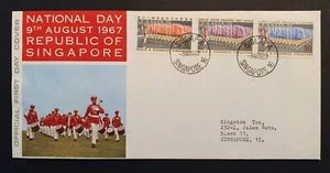 Singapore Stamps 1967 National Republic Day First Day Cover insert (w) - Picture 1 of 3