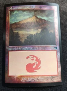 Mountain - Foil - Retro Frame - CMM - NM Unplayed - EN - 447 - Picture 1 of 1