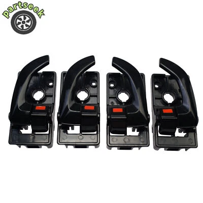 Manija de puerta interior izquierda derecha negra 4 piezas para Hyundai Tucson 2006-2009 826202E000 Foto 1 de 4
