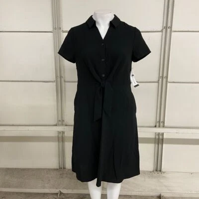 PERCEPTIONS NEW YORK Short Sleeve Fit & Flare Midi Dress Women's Sz XL - Image 1 of 4