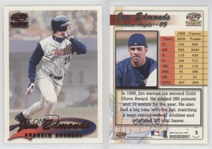 1999 Pacific Paramount Red Jim Edmonds #3